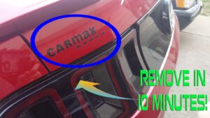 How to Get Carmax Sticker off