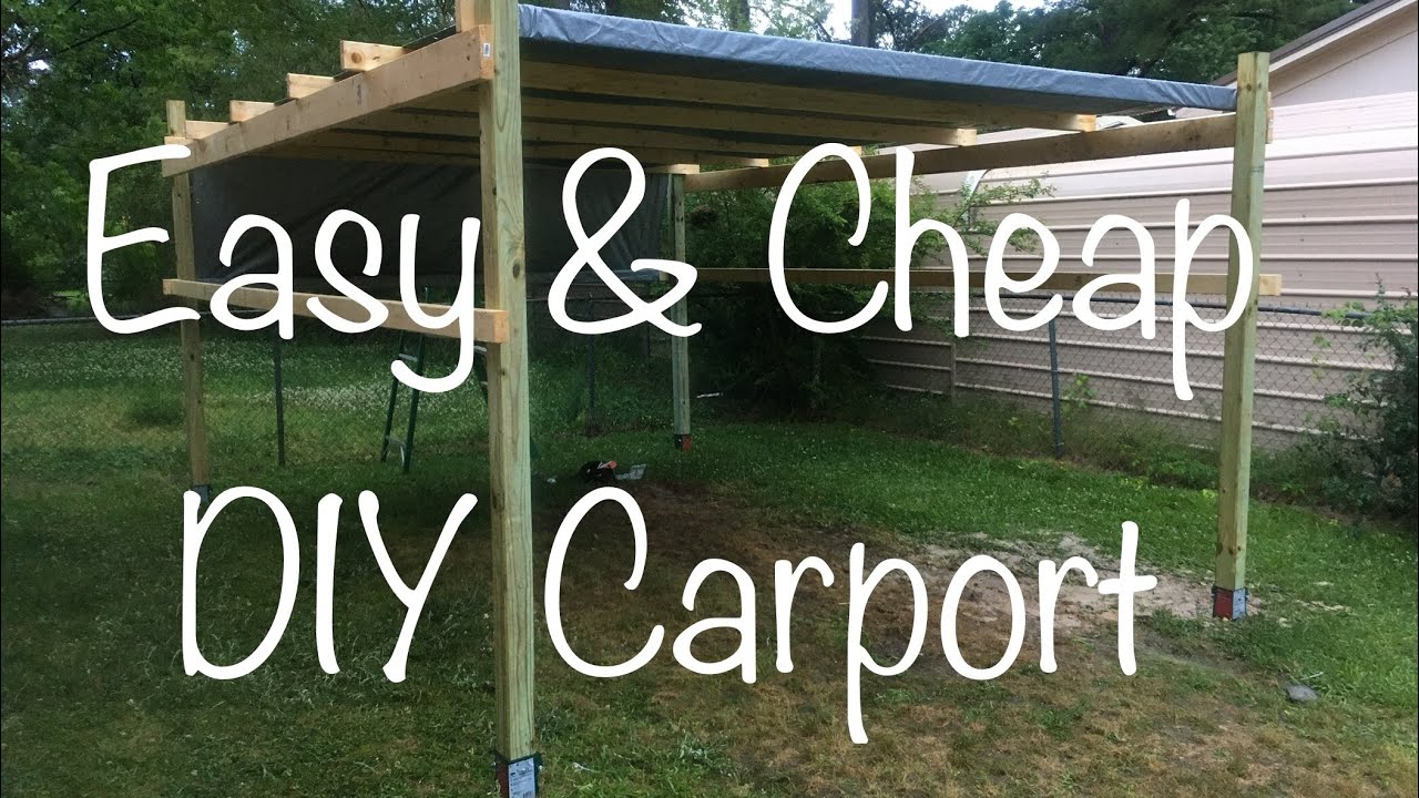 How to Make a Cheap Carport