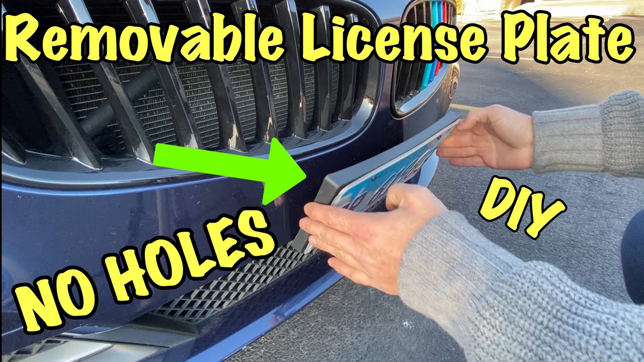 How to Put License Plate on Car Without Screws
