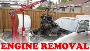 How to Remove the Engine from a Car