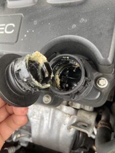 What Is The Yellow Gunk In My Oil