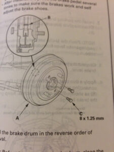 What Size Bolt To Remove Brake Drum