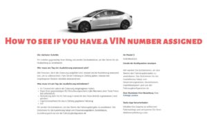 When Does A Vin Get Assigned To A Car